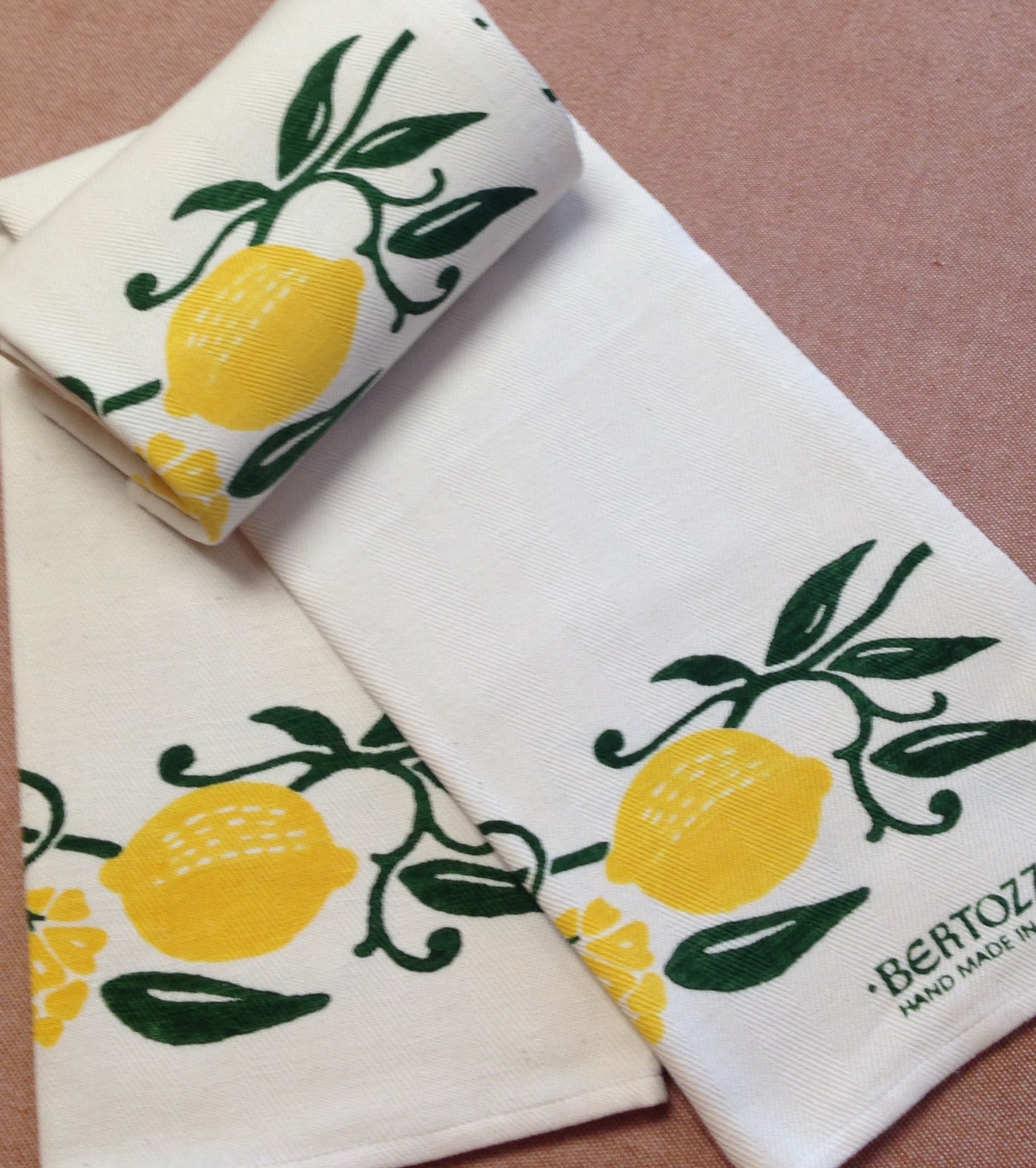 Lemon Bliss Printed Kitchen Towels, Set of 4